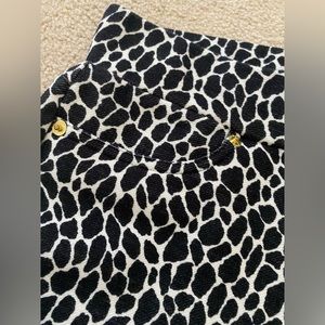 Michael Kors black and white pull-on pants